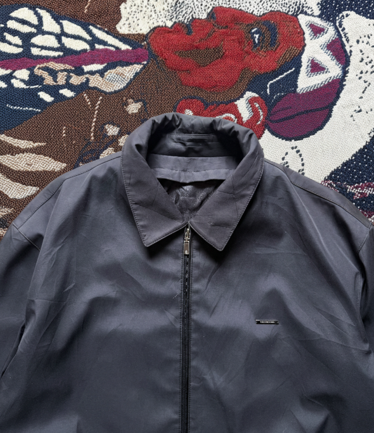 Vintage Black Lightweight Jacket (XXL)