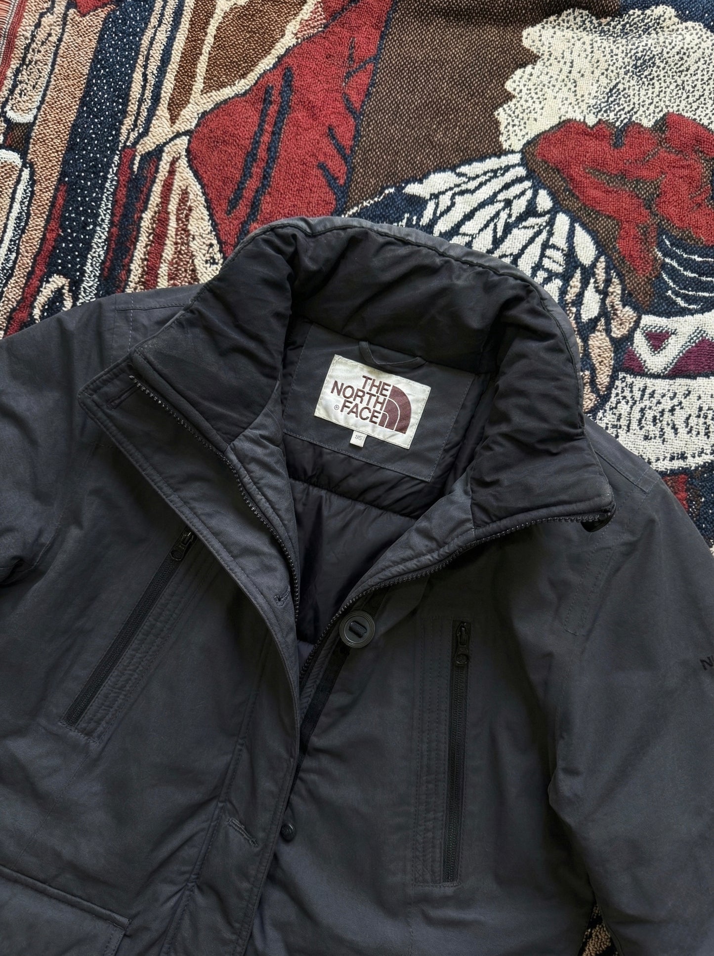 North Face Grey Parka Jacket (M)