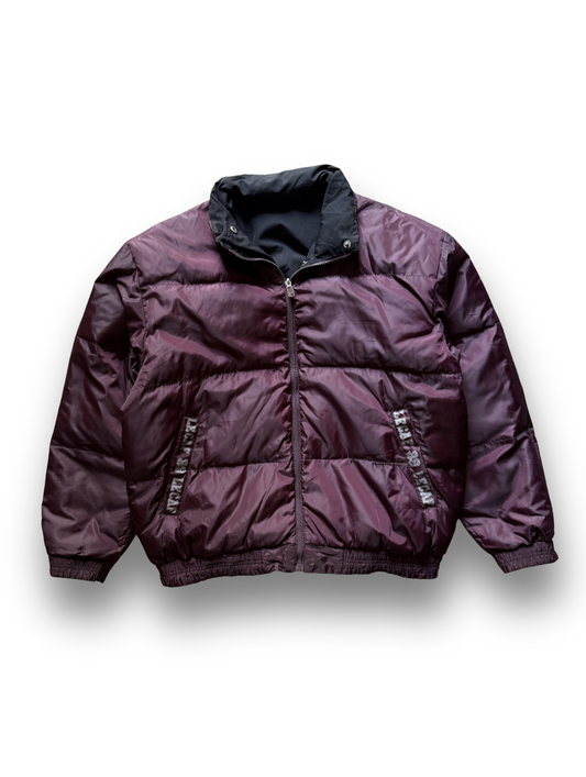 Vintage Burgundy Puffer Jacket (L)