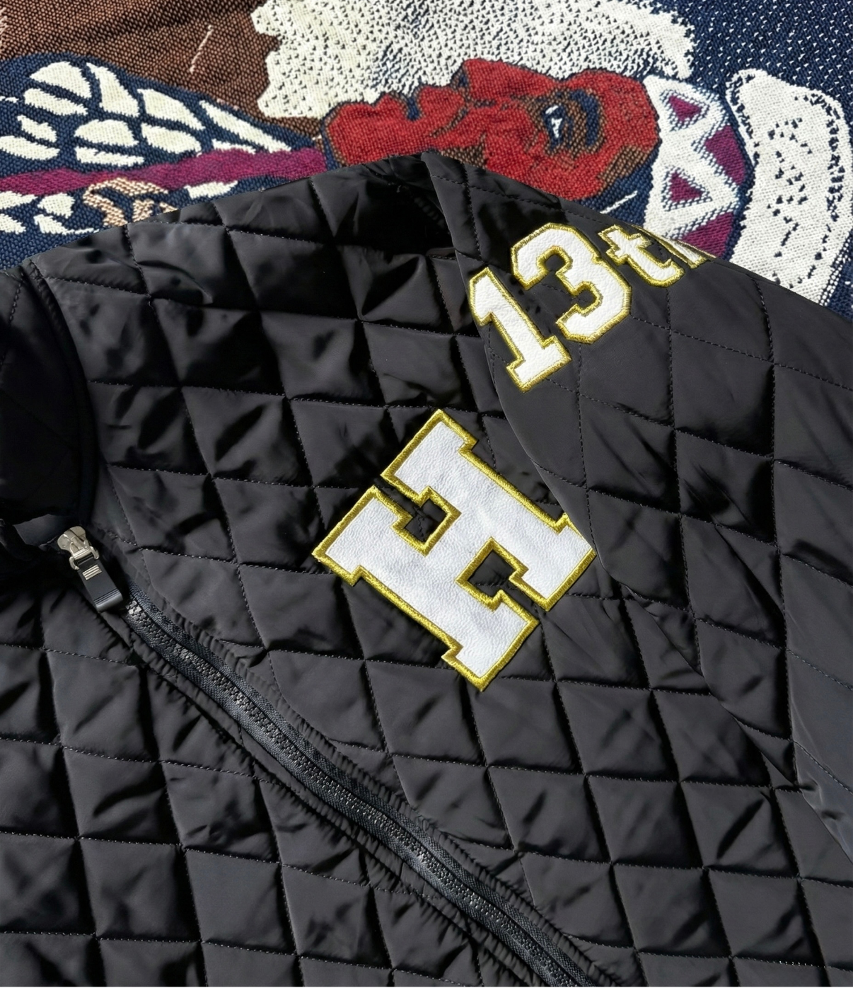 Varsity Quilted Jacket (L/XL)