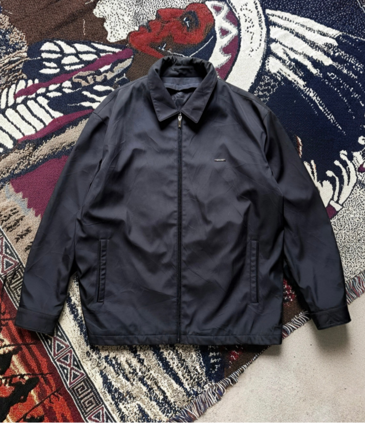 Vintage Black Lightweight Jacket (XXL)